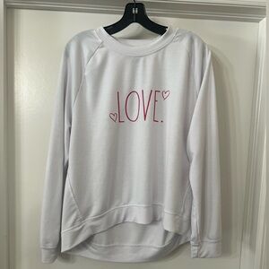 Rae Dunn LOVE sweater size Large